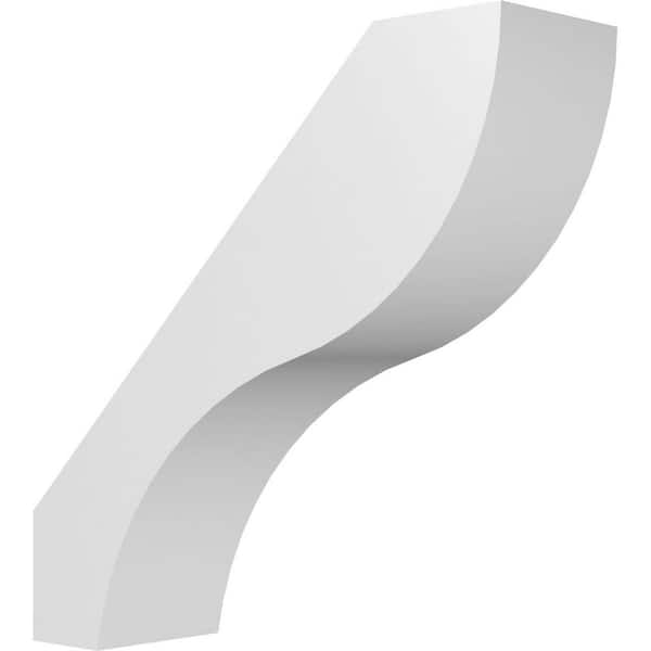 Ekena Millwork Geneva 3 in. W x 10 in. H x 10 in. D Polyurethane Knee Brace