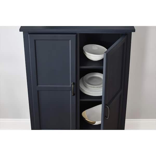 StyleWell Midnight Blue Wood Kitchen Pantry (30 in. W x 47 in. H) StyleWell Midnight Blue Wood Kitchen Pantry (30 in. W x 47 in. H)