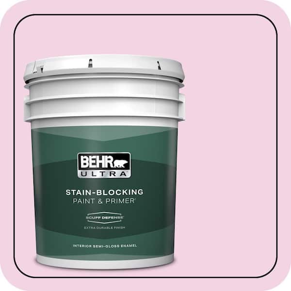 BEHR ULTRA 5 gal. #690A-2 Hopeful Extra Durable Semi-Gloss Enamel Interior Paint & Primer
