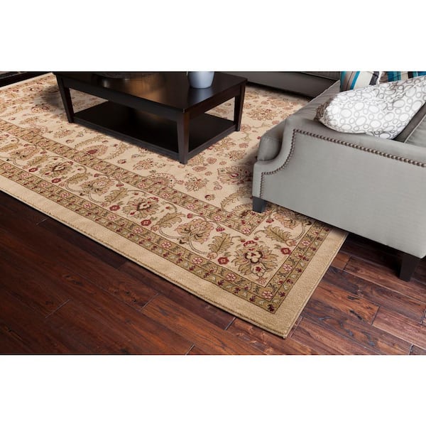 Jewel Collection Antep Ivory Rectangle Indoor 9 ft. 3 in. x 12 ft. 6 in. Area Rug