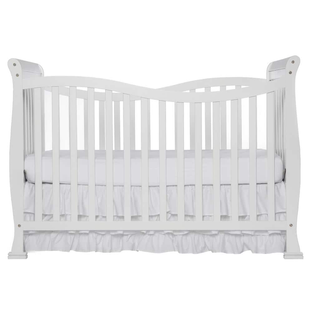 Dream On Me Violet White 7 in. 1-Convertible LifeStyle Crib -  655-W