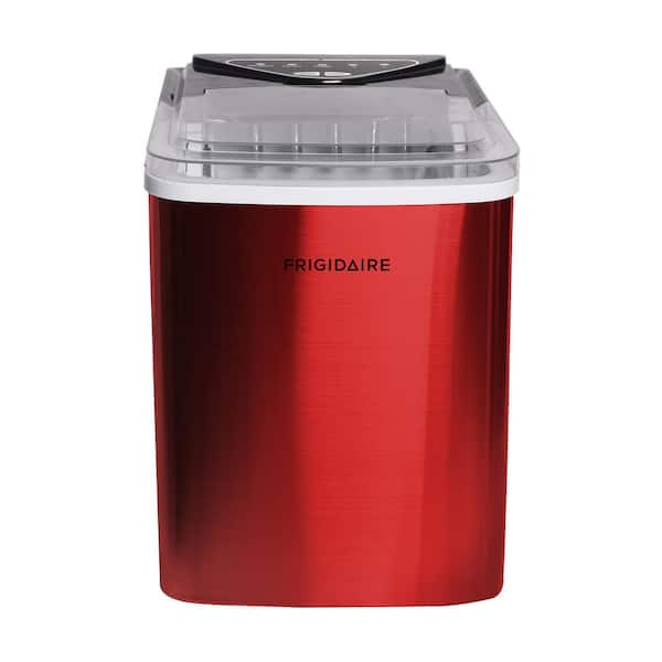 Frigidaire 9.4 in 26 lbs. Bullet Countertop Ice Maker in Red