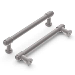 Piper Collection Pull 5-1/16 in. (128 mm) Center to Center Satin Nickel Finish Modern Zinc Bar Pull (1 Pack )