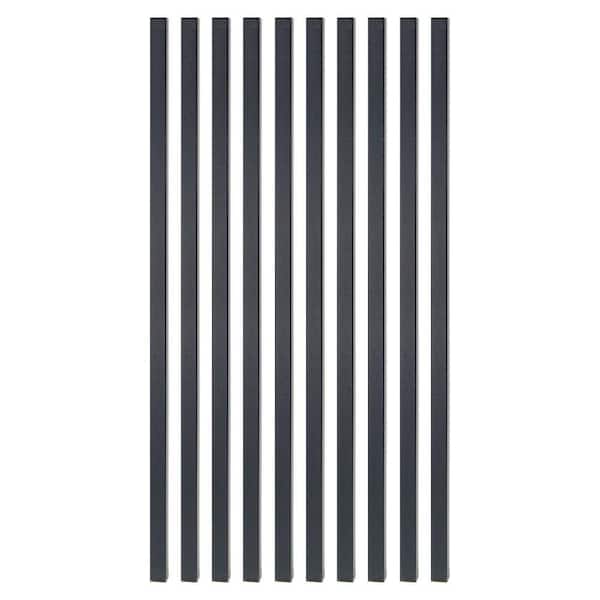 Fortress Railing Products 32 in. x 3/4 in. Black Sand Square Deck Railing Baluster (10-Pack)