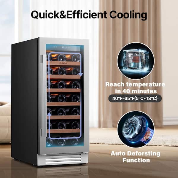 Ca'Lefort 15 in. Single Zone 33-Bottles Built-In Wine Cooler