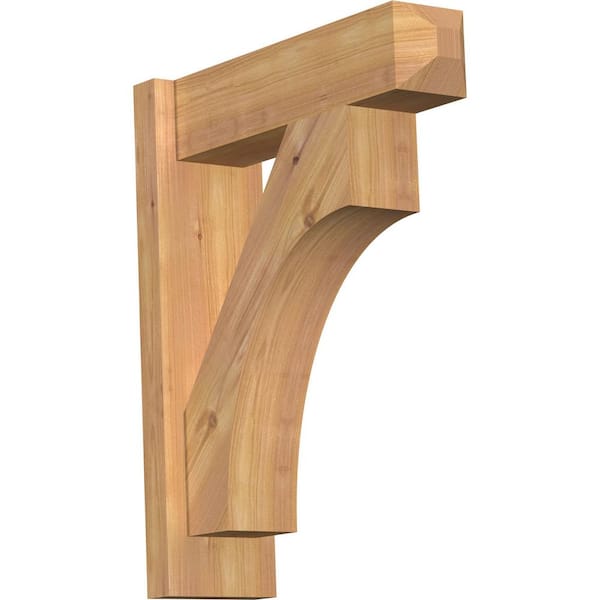 Ekena Millwork 6 in. x 22 in. x 18 in. Western Red Cedar Westlake Craftsman Smooth Outlooker