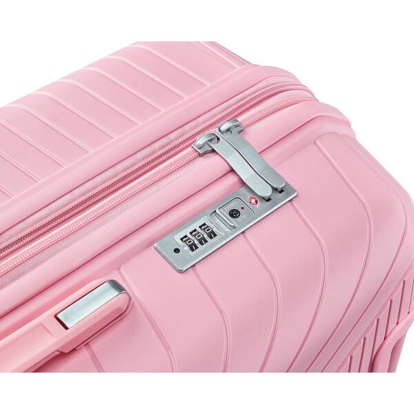 OLUMAT 4-Piece Pink-1 Security and Convenience Luggage Set FO-LS