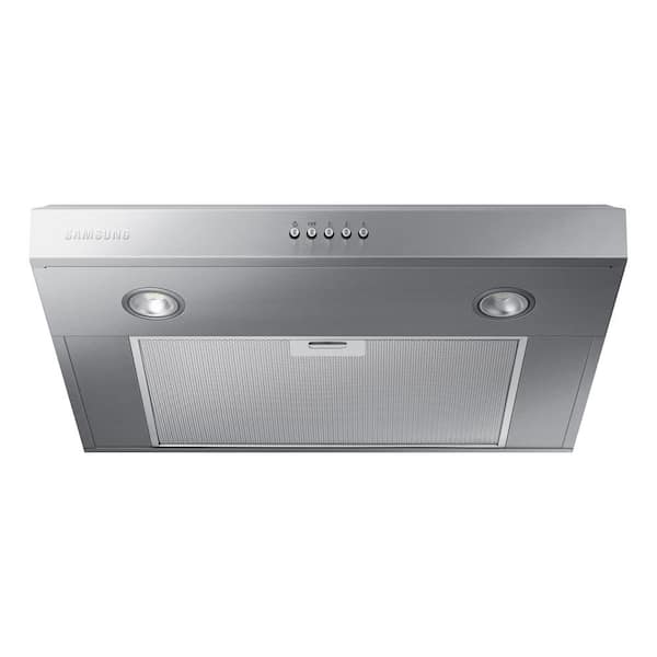 Whirlpool 24 in. Convertible Under Cabinet Range Hood in Stainless Steel  with Full-Width Grease Filters WVU37UC4FS - The Home Depot