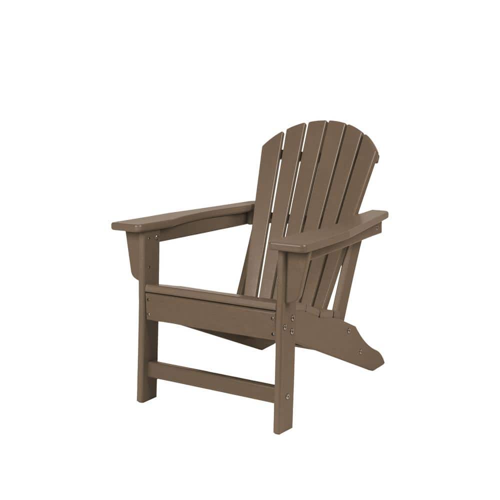 NewTechWood Teak Plastic Child Adirondack Chair P021899 The Home Depot