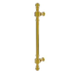 Retro Wave Collection 8 in. Center-to-Center Door Pull in Polished Brass