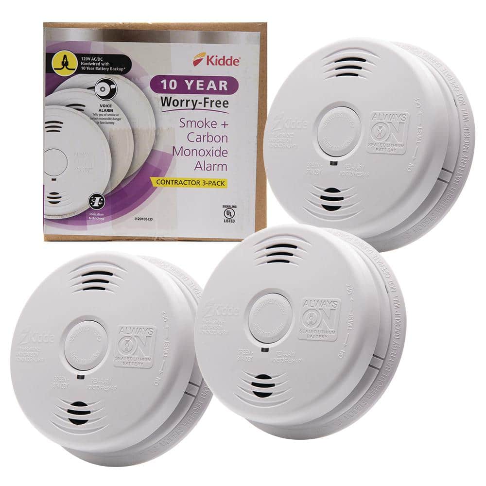 Kidde i12010SCO Carbon Monoxide/Smoke Voice Alarm Detector 120 Volt Hardwired 