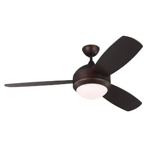 Monte Carlo Discus Trio 52 in Integrated LED Roman Ceiling Fan