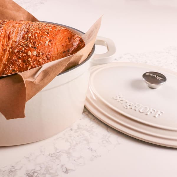 Neo 5-Piece Cast Iron Dutch Oven Set with 10 in. Fry Pan, 3 qt. and 5 qt., Meringue