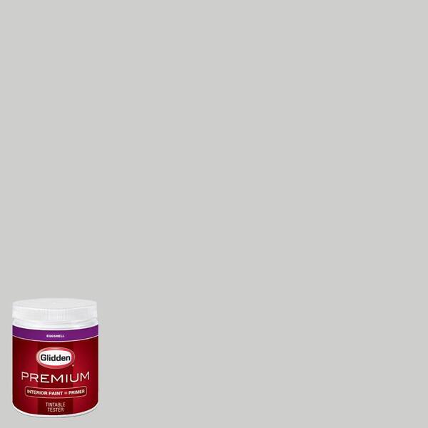 Glidden Premium 8 oz. #HDGCN61 Universal Grey Eggshell Interior Paint Sample with Primer