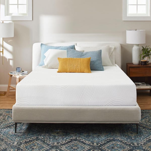 SUBRTEX California King Medium Gel Memory Foam Tight Top 8 in. Mattress, Machine Washable and Removable Cover