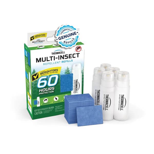 Outdoor Multi-Insect Repeller Refill Kit with 60-Hour Coverage and Deet Free