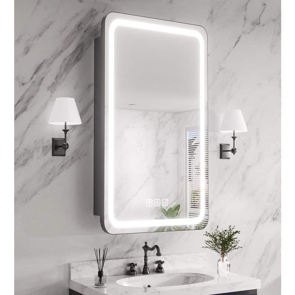 Ziyudura 16 in. W x 28 in. H Rectangular Iron Medicine Cabinet