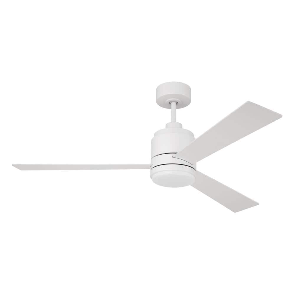 McCoy 52" White Dual Mount Ceiling Fan with LED Light