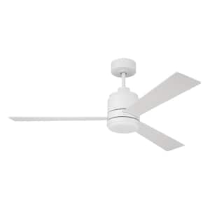 McCoy 52 in. Indoor White Finish Ceiling Fan and Integrated LED Light Kit with 4-Speed Control Included