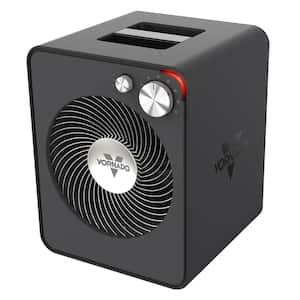 VMHi300 5118 BTU Metal Fan Heater Electric Furnace with Cool-Touch Metal Cabinet, Tip-Over Protection and Auto-Shutoff