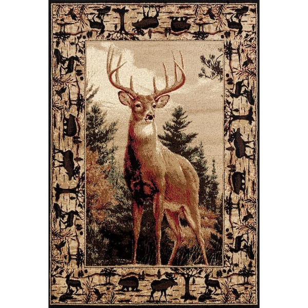 United Weavers Woodside Regal Pride Multi 5 ft. 3 in. x 7 ft. 2 in. Area Rug