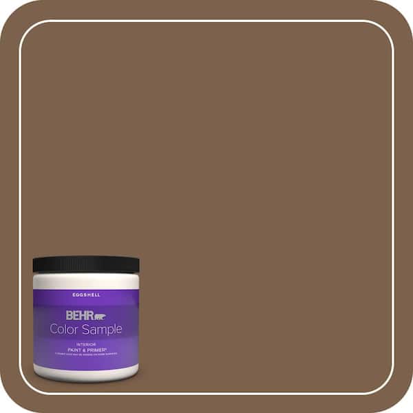BEHR PREMIUM PLUS 8 oz. Home Decorators Collection #HDC-CL-13 Sassafras Tea Eggshell Enamel Interior Paint & Primer Color Sample