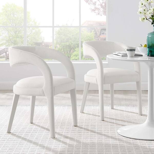 Cb2 white dining chairs hot sale