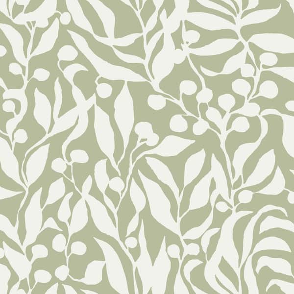 396 in. x 20.5 in. Green Olive Mill Wallpaper Roll