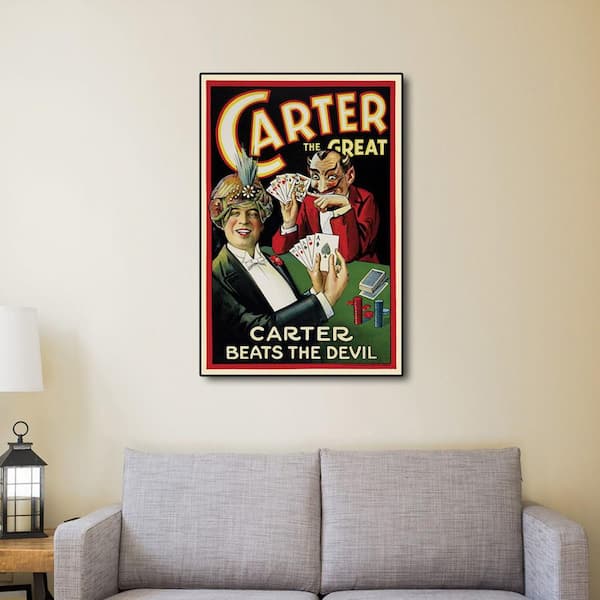 HomeRoots Market Vintage 1922 Carter Vintage Magic Poster Wooden