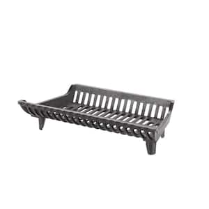 22 in. Cast Iron Heavy-Duty Fireplace Grate with 2 in. Clearance