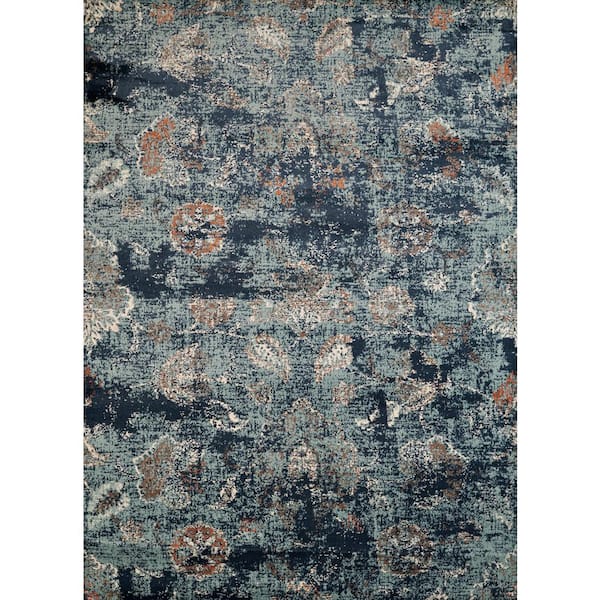 Bridges Via Vicosa Blue 8 ft. x 11 ft. Area Rug
