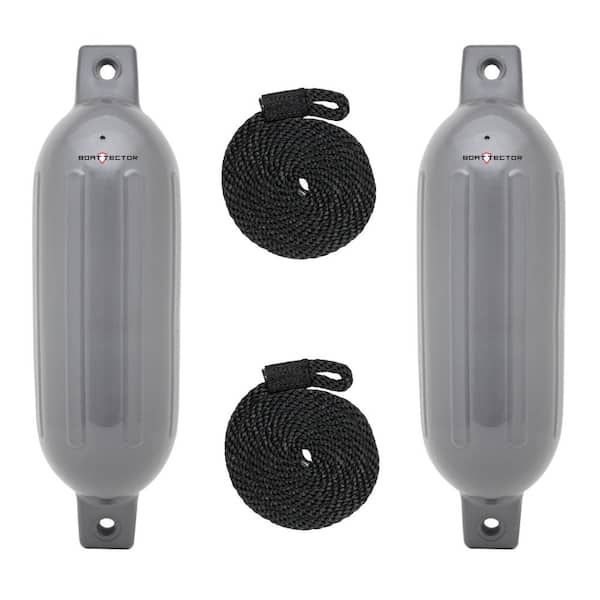 Extreme Max BoatTector 6 in. x 22 in. Fender Value in Gray (2-Pack)