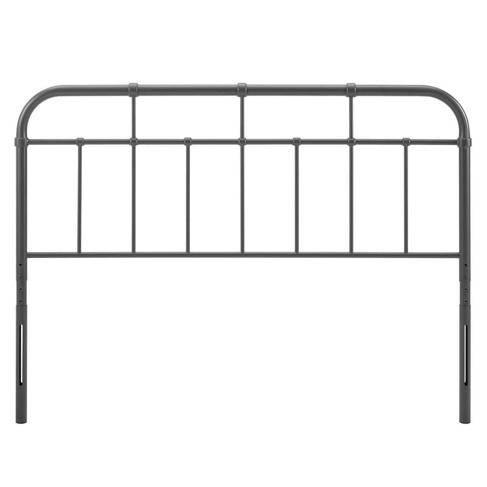 MODWAY Alessia Gray Queen Metal Headboard MOD6162GRY The Home Depot