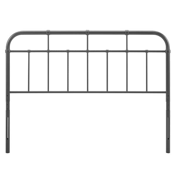 MODWAY Alessia Gray King Metal Headboard
