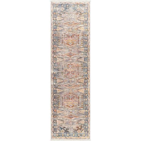 Artistic Weavers Carla Grey/Multi 3 ft. x 9 ft. Indoor Area Rug