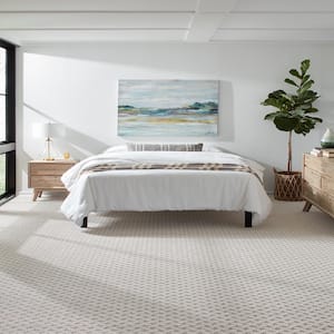 Sharp Perception Chic Gray 37 oz. Polyester Pattern Installed Carpet