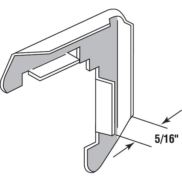 5/16 in. Stamped Aluminum Construction Mill Screen Frame Corners (50-Pack)