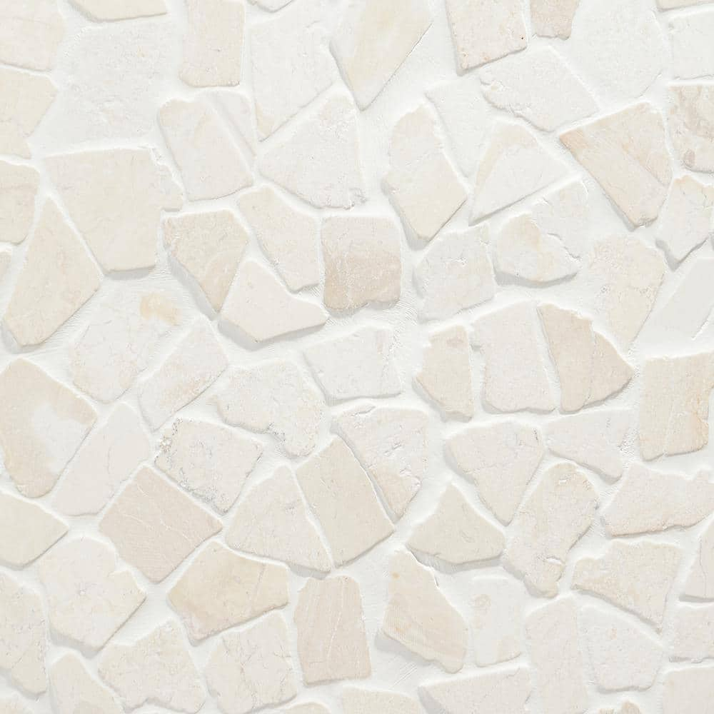 Countryside White 4 in. x 6 in. Tumbled Mosaic Floor and Wall Tile Sample -  Ivy Hill Tile, EXT3RD105015