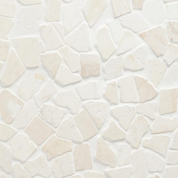 Ivy Hill Tile Countryside White 4 in. x 6 in. Tumbled Mosaic Floor and Wall Tile Sample