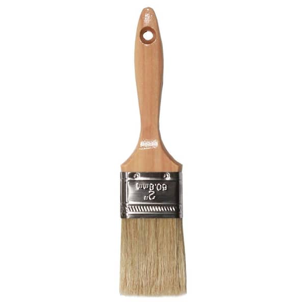 Linzer - 2 in. White China Bristle Flat Stain Brush