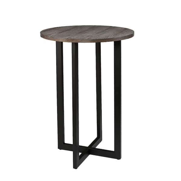 SEI FURNITURE Danby Brown Metal 41.75 in. Bistro Table (Set of 1)