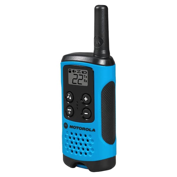 MOTOROLA Talkabout T100 Alkaline 2-Way Radio in Neon Blue (12-Pack 