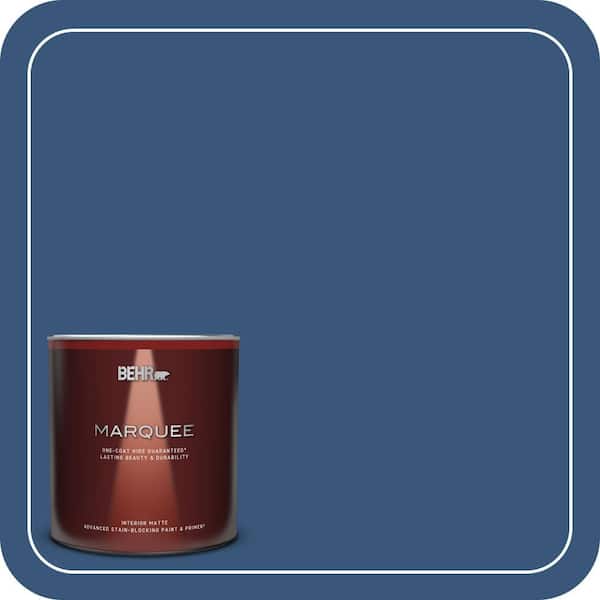 BEHR MARQUEE 1 qt. #590D-7 Star Spangled Matte Interior Paint & Primer