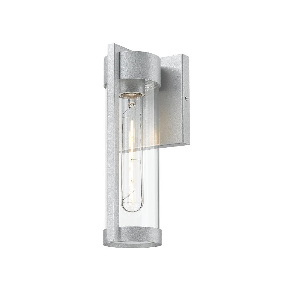 "Stratford 1-Light 13"" Silver Coastal Outdoor Sconce With Clear Glass" price history on PriceWatchPro