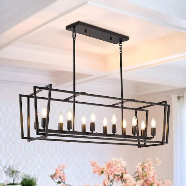 2-Light Outdoor/Indoor Wall Sconce, Weatherproof, Glass Shade, Black Wall Lighting Patio Decor, E12, Bulb Not Included