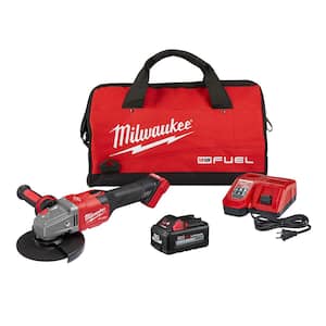 M18 FUEL 18V Lithium-Ion Brushless Cordless 4-1/2 in./6 in. Grinder with Slide Switch Kit and One 6.0 Ah Battery