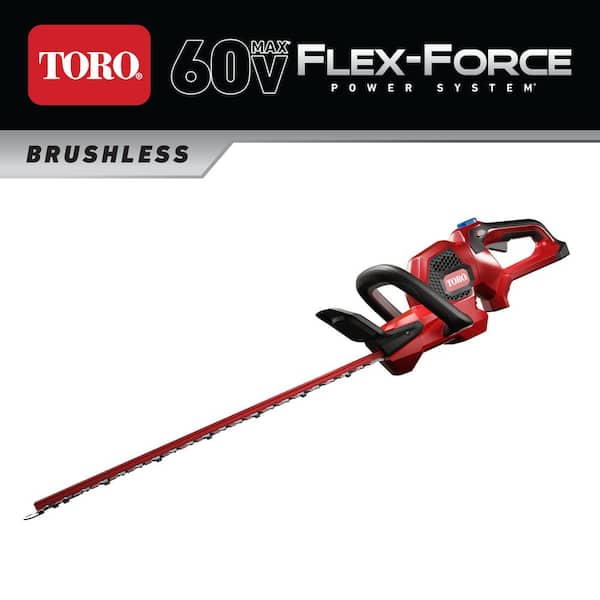 Toro Flex-Force 24 in. 60V Max Lithium-Ion Cordless Hedge Trimmer (Bare-Tool)