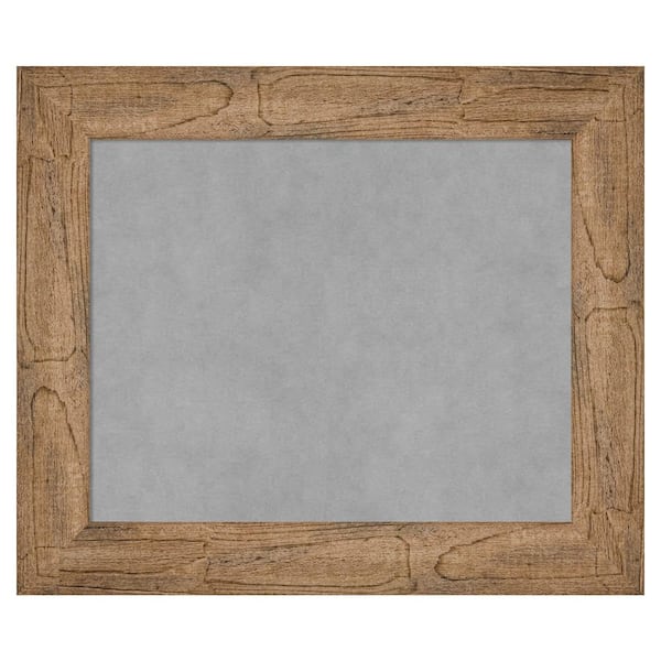 Amanti Art Owl Brown 26 in. x 22 in Framed Magnetic Board