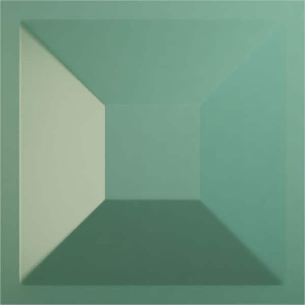 Ekena Millwork 11 7/8 in. x 11 7/8 in. Diane EnduraWall Decorative 3D Wall Panel, Sea Mist (12-Pack for 11.76 Sq. Ft.)