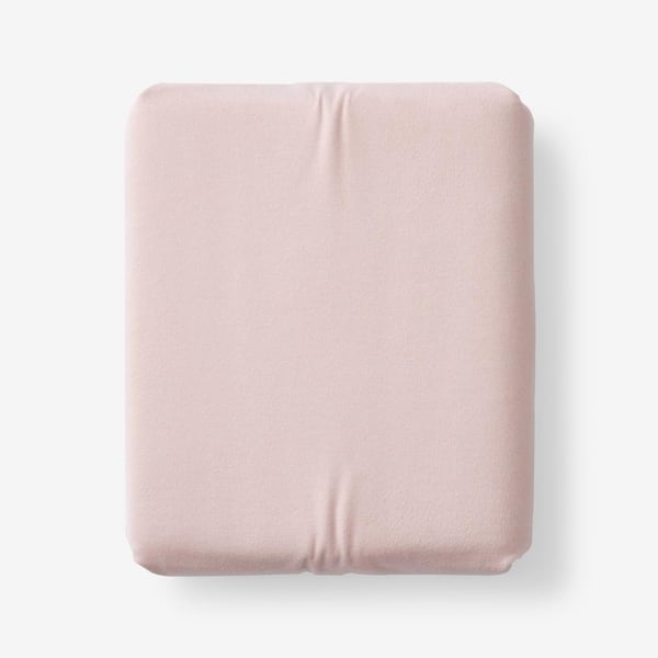 The Company Store Legacy Velvet Flannel Dusty Rose Solid Twin Fitted Sheet